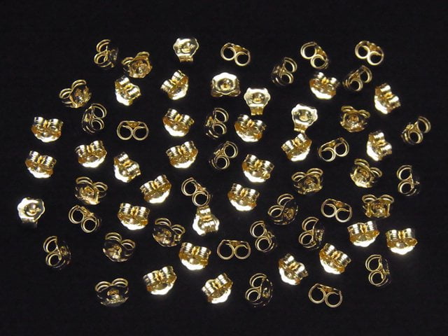 14KGF Earnuts 5x4.5mm 6pcs (3pairs )