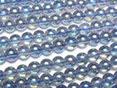 [Video] Blue Flash Crystal Round 4mm 1strand beads (aprx.15inch/37cm)