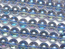 [Video] Blue Flash Crystal Round 6mm half or 1strand beads (aprx.15inch/37cm)