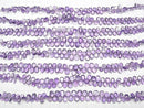 [Video]High Quality Amethyst AAA- Pear shape (Smooth) [Light color] 1strand beads (aprx.7inch/18cm)