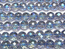 [Video] Blue Flash Crystal 64Faceted Round 6mm half or 1strand beads (aprx.15inch/37cm)