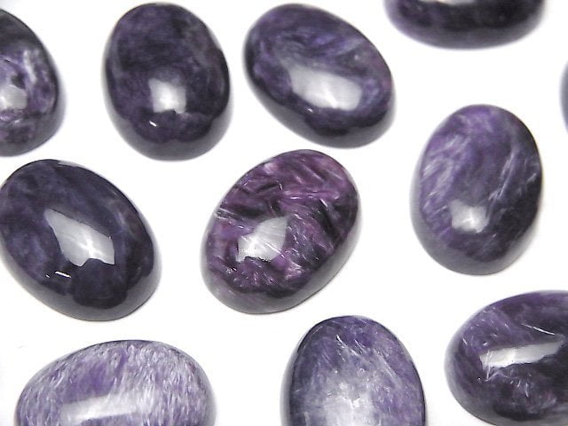 Cabochon, Charoite Gemstone Beads