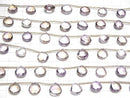 [Video]High Quality Ametrine AAA Chestnut Faceted Briolette 1strand (7pcs )