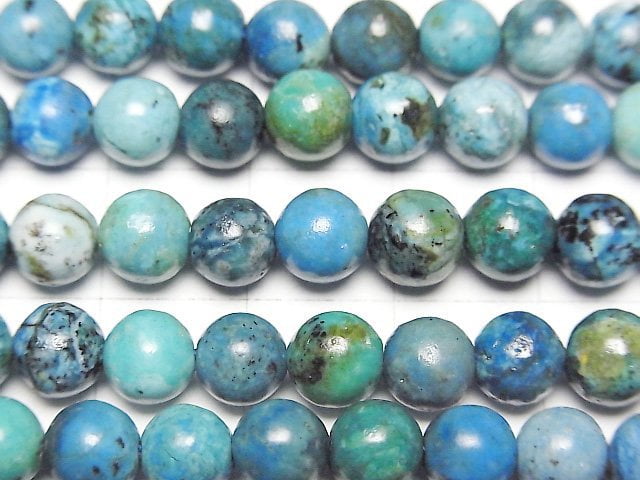 [Video] Blue Opal AA+ Round 6mm half or 1strand beads (aprx.15inch/36cm)