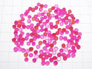 [Video] Fuchsia Pink Chalcedony AAA Round Cabochon Rose Cut 4x4mm 10pcs