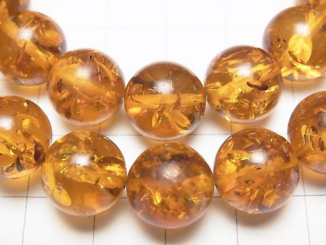 [Video] Baltic Amber Round 12mm Light Brown Color Bracelet