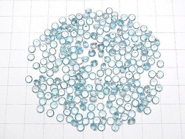 [Video]High Quality Apatite AAA Loose stone Round Faceted 4x4mm 5pcs