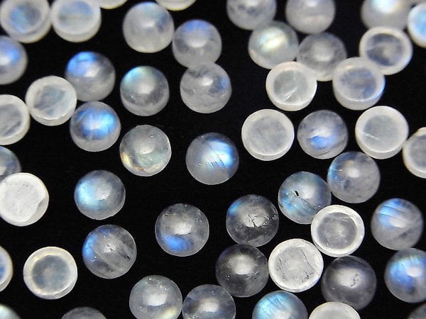 Cabochon, Rainbow Moonstone Gemstone Beads