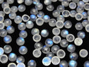 [Video] Rainbow Moonstone AA Round Cabochon 5x5mm 10pcs