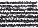 [Video]High Quality Black Spinel AAA Drop Faceted Briolette half or 1strand beads (aprx.7inch/17cm)