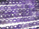 [Video]High Quality! Amethyst AA+ Cube Shape 7x7x7mm half or 1strand beads (aprx.15inch/38cm)
