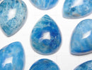 [Video] Blue Apatite AA+ Pear shape Cabochon 20x15mm 1pc