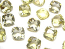 [Video]High Quality Lemon Quartz AAA Loose stone Square Faceted 10x10mm 2pcs