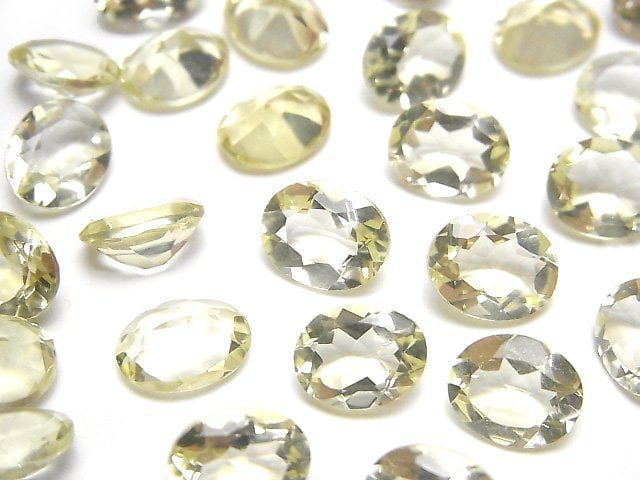 Lemon Quartz, Oval Gemstone Beads