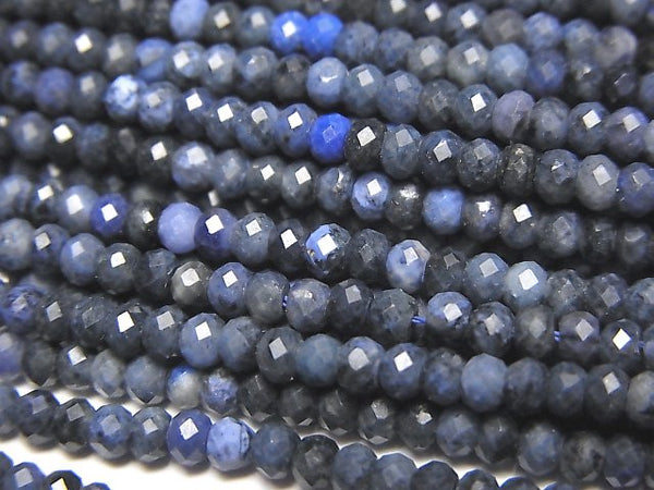 Dumortierite, Roundel Gemstone Beads