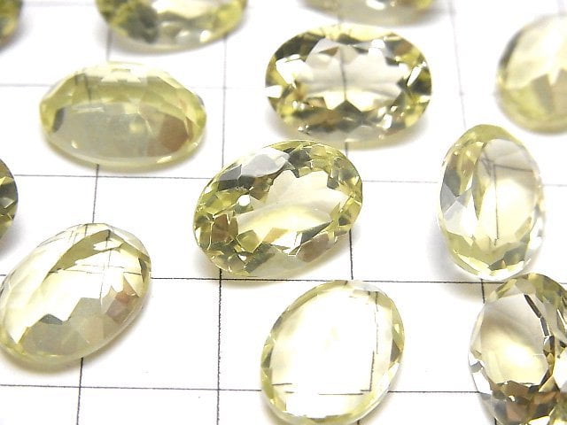 [Video]High Quality Lemon Quartz AAA Loose stone Oval Faceted 14x10mm 2pcs