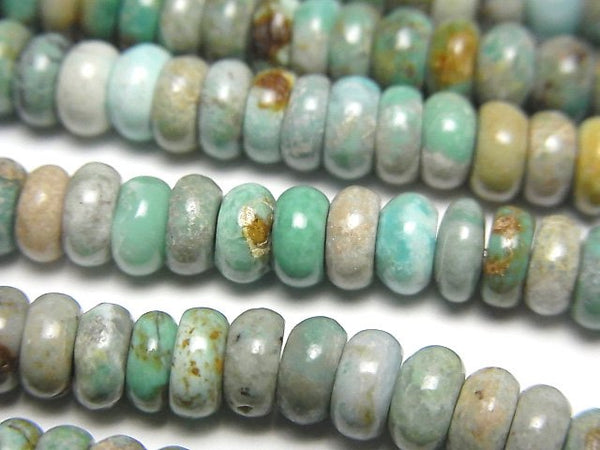 Roundel, Turquoise Gemstone Beads