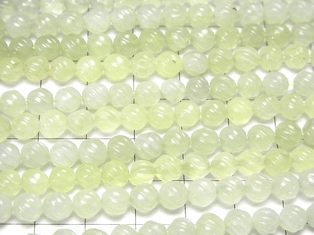 [Video] New Jade Round 6mm S line Twist NO.2 half or 1strand beads (aprx.15inch/38cm)