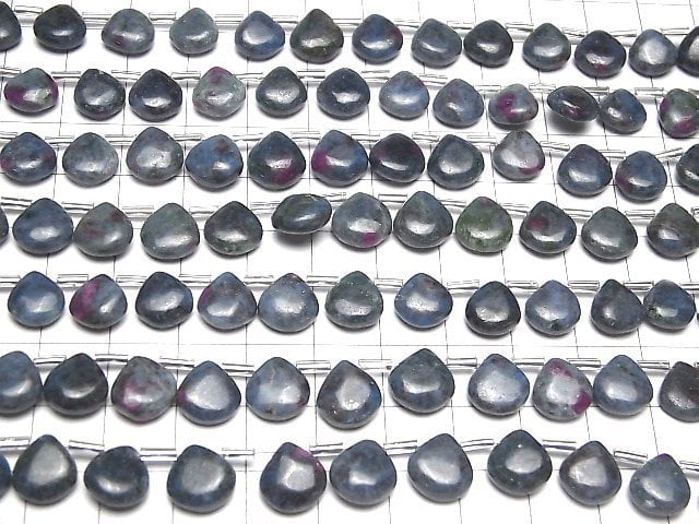 [Video] Ruby in Fuchsite AA++ Chestnut (Smooth) 1strand (17pcs )