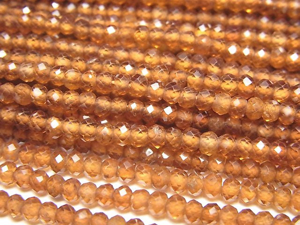 Garnet, Roundel Gemstone Beads