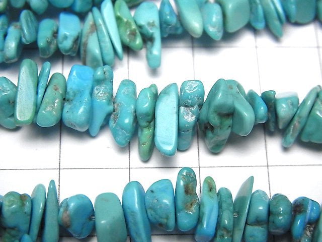 [Video] Arizona Sleeping Beauty Turquoise AA++ Chips (Small Nugget ) half or 1strand beads (aprx.15inch/38cm)