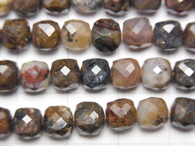 [Video]High Quality! Pietersite AAA- Cube Shape 6x6x6mm 1strand beads (aprx.15inch/37cm)