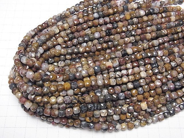 [Video]High Quality! Pietersite AAA- Cube Shape 6x6x6mm 1strand beads (aprx.15inch/37cm)