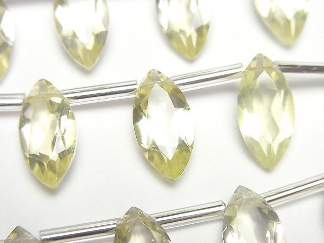 Lemon Quartz, Marquise Gemstone Beads