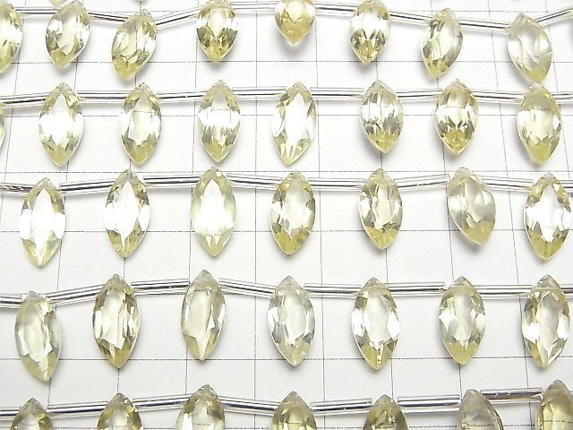 [Video]High Quality Lemon Quartz AAA Marquise Faceted 14x7mm 1strand (8pcs )