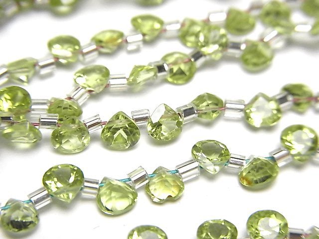 Chestnut Shape, Peridot Gemstone Beads