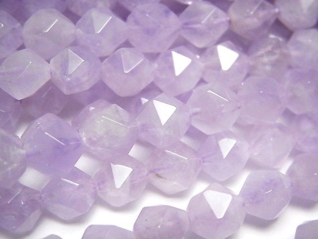 Faceted Round, Lavender Amethyst Gemstone Beads