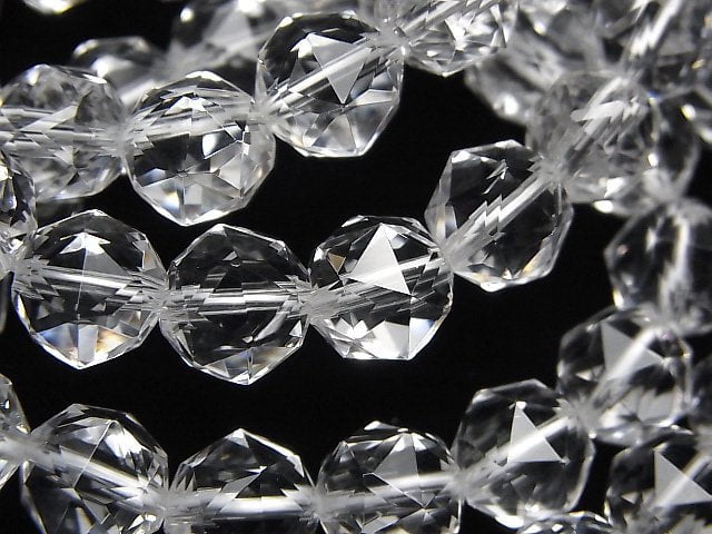 Accessories, Bracelet, Crystal Quartz, Faceted Round Gemstone Beads