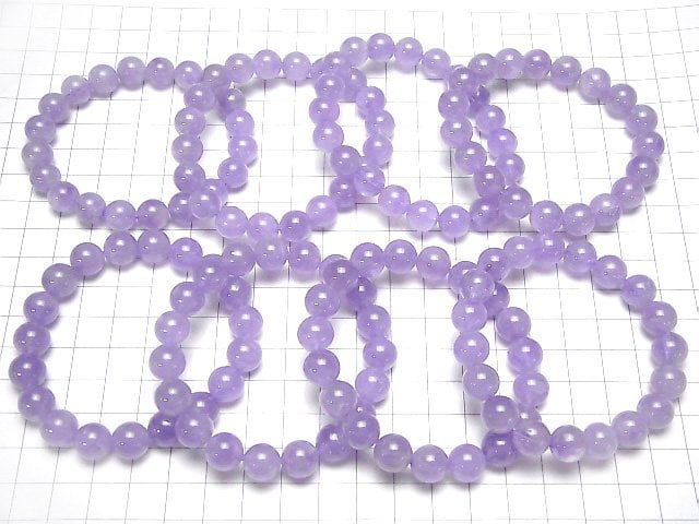 [Video] Lavender Amethyst AAA Round 10mm Bracelet