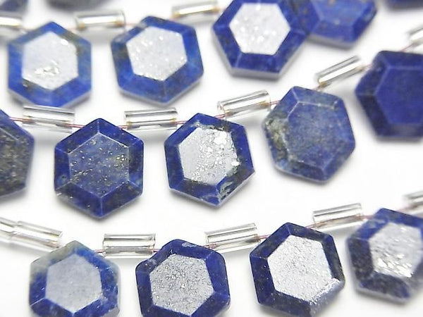 [Video] Lapislazuli AA++ Hexagon Cut 9x8mm 1strand (13pcs)
