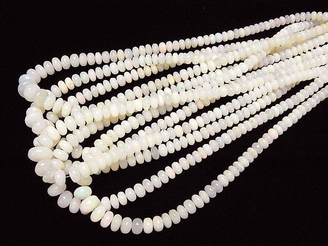 [Video] Ethiopia Opal AA++ Rondelle 1strand beads (aprx.17inch/42cm)