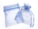 Drawstring bag (Organdy) [Smoky Blue] 5pcs