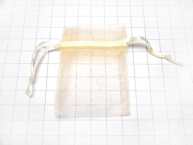 Drawstring (Organdy) [Yellow orange, S size] 5pcs