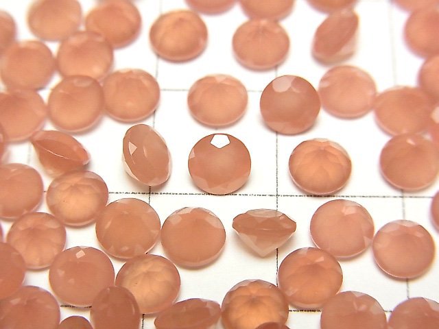 [Video] Peru Rhodochrosite AAA Loose stone Round Faceted 5x5mm 4pcs