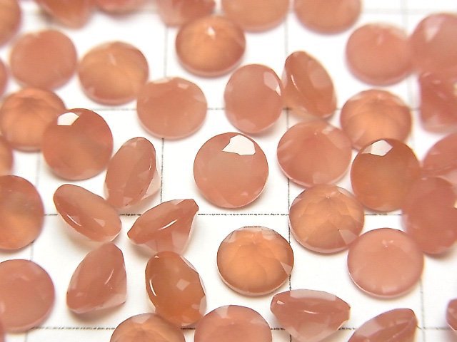 [Video] Peru Rhodochrosite AAA Loose stone Round Faceted 6x6mm 3pcs