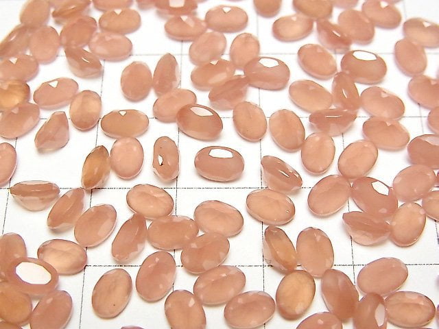 [Video] Peru Rhodochrosite AAA Loose stone Oval Faceted 6x4mm 4pcs