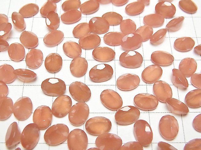 [Video] Peru Rhodochrosite AAA Loose stone Oval Faceted 8x6mm 2pcs