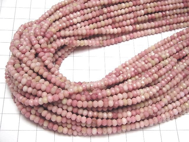 [Video]High Quality! Siliceous Schist AA+ Faceted Button Rondelle 4x4x3mm 1strand beads (aprx.15inch/37cm)