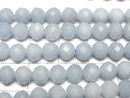 [Video] Angelite AAA- Faceted Round 6mm 1strand beads (approx. 15 inches/36 cm)