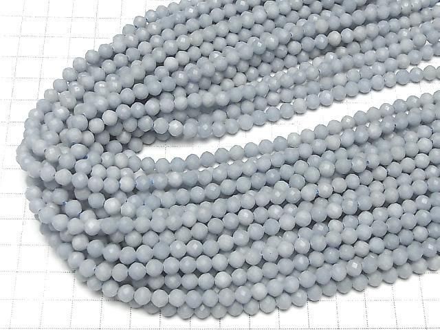 [Video] Angelite AAA- Faceted Round 6mm 1strand beads (approx. 15 inches/36 cm)