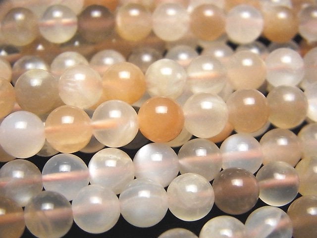 Moonstone, Round Gemstone Beads