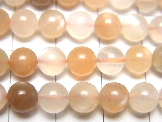 [Video] Multicolor Moonstone AA++ Round 6mm 1-strand beads (approx. 15 inches/36 cm)