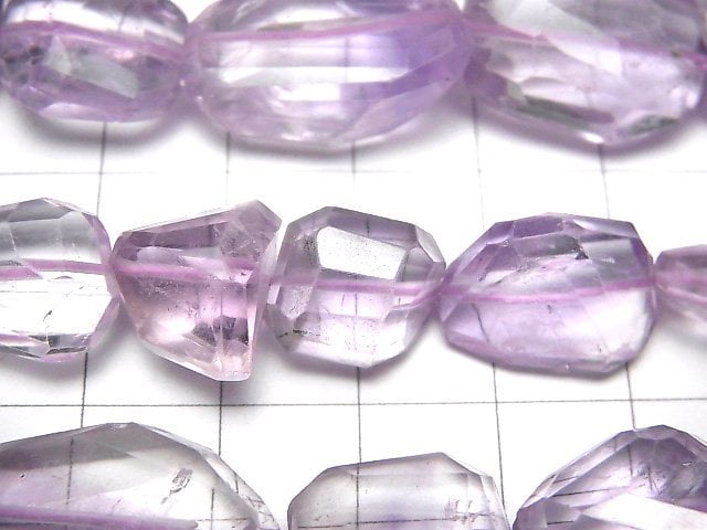 [Video] Pink Amethyst AA++ Faceted Nugget half or 1strand beads (aprx.13inch/33cm)