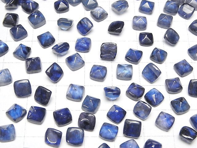 [Video]High Quality Sapphire AAA- Sugarloaf Cut 6x6mm 2pcs