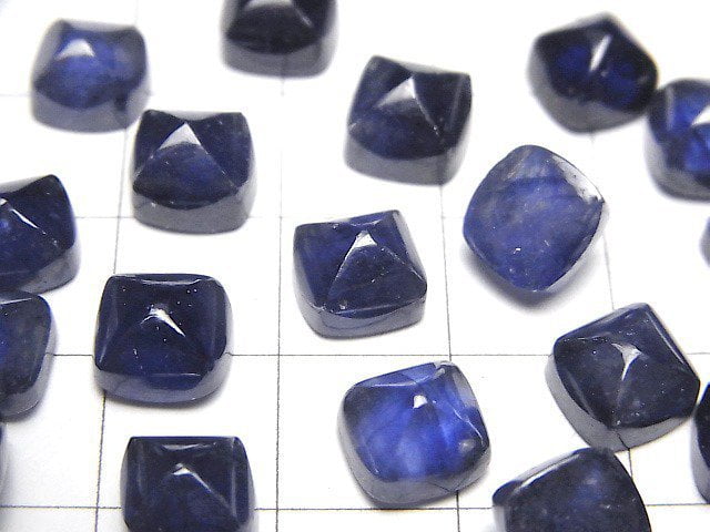 [Video]High Quality Sapphire AAA- Sugarloaf Cut 8x8mm 2pcs