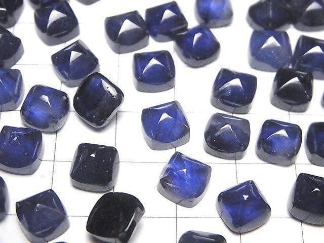 [Video]High Quality Sapphire AAA- Sugarloaf Cut 8x8mm 2pcs